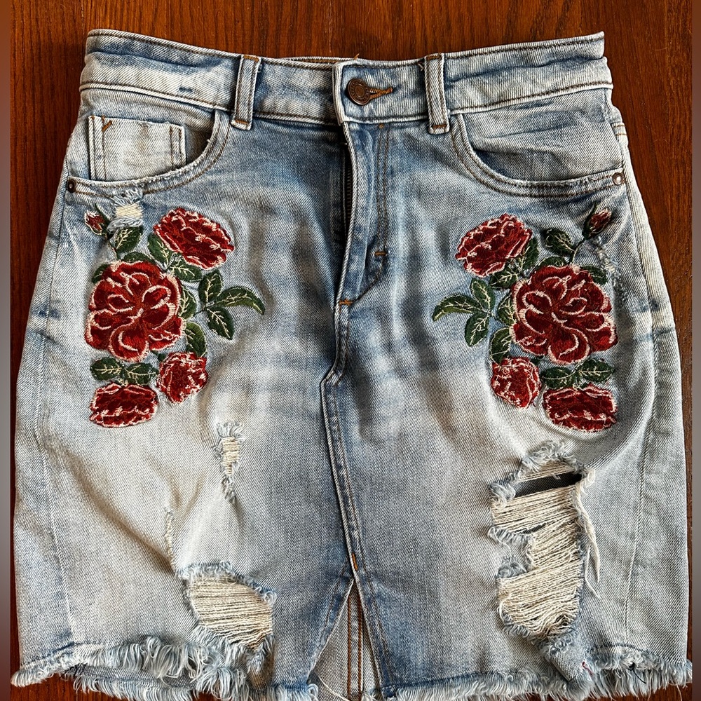 ZARA denim basics skirt